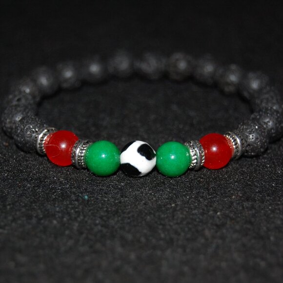 Gemstone Bracelet,Stone Beads Bracelet,Multicolor Stone Beaded Bracelet - Picture 1 of 3